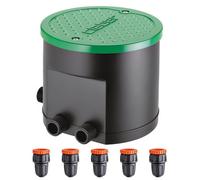 Claber 90829 Hydro 4 Four Zone Water Timer With 5 Hose Connectors Bundle