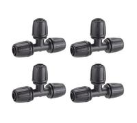 Claber 91029 Tee Half Inch Hose Pipe Connector. Pack Of Four