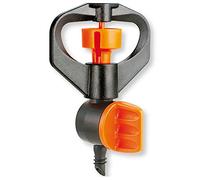 Claber 91250 Oblong Hole Micro Sprinkler 360° Adjustable, Black/Orange/Grey