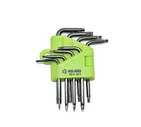 CLABMROEC 9-Piece Mini Torx Hex Key Set,Small Size Star Wrech T5 T6 T7 T8 T9 T10 T15 T20