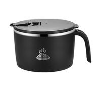 Clacce 1200ml Rapid Ramen Bowl with Filterable Lid, Stainless Steel Noodle Bowl BPA Free Ramen Cooker Bowls with Handle Dishwasher Safe Noodles Cooker for College Dorm Home Office (A)