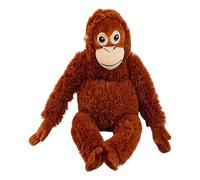 Clacce Punch Monkey Plush, 66cm Large Orangutan Soft Toy, Plushies Eco-Friendly Plushies Material, Washable & Safe for Kids, Realistic Soft Cuddly Monkey Toy (Brown)