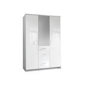 Duo 135 Cm Wide 3 Door Robe With Mirrors And Drawers