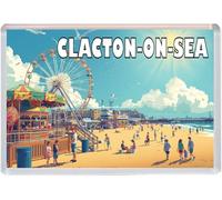 Clacton-on-Sea - Essex - Jumbo Artistic Fridge Magnet 96 x 67mm BBSFHM1941