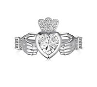 Claddagh Rings 925 Sterling Silver Claddagh Heart Rings Irish Celtic Jewellery for Women
