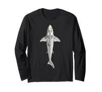 Cladoselache Fossil - Devonian Prehistoric Shark Art Long Sleeve T-Shirt