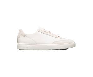 Clae - Leather sneakers - Deane Triple Offwhite Leather for Men in Recycled Polyester - Size 10 UK - White White 10 UK