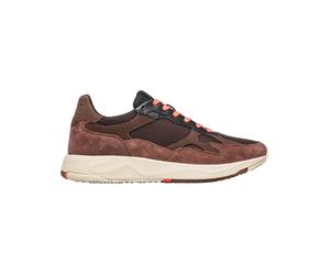 Clae - Lightweight and comfortable sneakers - Zuma Deep Taupe Java Black Camellia for Men in Leather - Size 8,5 UK - Brown Brown 8.5 UK