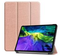 Claelech Magnetic Case for iPad Pro 11, Ultra Slim Smart Cover with Sleep Wake up Function for 2020/2018 iPad Pro 11 Inch Flip Leather Tablet Case, Support iPad Pencil Charging (Rose Gold)