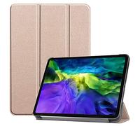 Claelech Magnetic Case for iPad Pro 11, Ultra Slim Smart Cover with Sleep Wake up Function for 2020/2018 iPad Pro 11 Inch Flip Leather Tablet Case, Support iPad Pencil Charging (Gold)