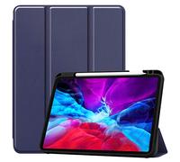 Claelech Strong Magnetic Case for iPad Pro 12.9 2020, Claelech Ultra Slim Lightweight Smart Cover Sleep Wake up Function for 2020 iPad Pro 12.9 Tablet Case with Pencil Holder (Blue)