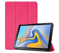 Claelech TAB Advanced 2 Case, Premium Quality Strong Magnetic PU Leather Stand Case Protective Shockproof Cover for Samsung Galaxy Tab Advanced 2 T583 2019 Flip Tablet Case (Rose)