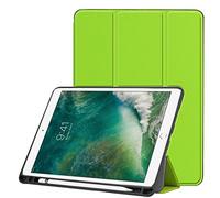 Claelech Tablet Case for iPad Air3 10.5 2019 with Pencil Holder, Ultra Slim Strong Magnetic Folio Leather PU Folding Protective Stand Cover Smart Case with Wake Up Sleep Function (Green)