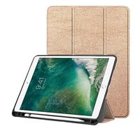 Claelech Tablet Case for iPad Air3 10.5 2019 with Pencil Holder, Ultra Slim Strong Magnetic Folio Leather PU Folding Protective Stand Cover Smart Case with Wake Up Sleep Function (Rose Gold)