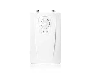 CLAGE CEX-U Electronic Instantaneous Water Heater for Kitchen, 11-13.5 kW 400 V, Accurate Temperature Selection, LED Sensor Control Panel, Slim Design for Under-Sink Mounting, VDE-GS Tested