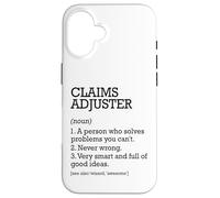 Claims Adjuster Job Definition Personalized Claims Adjuster Case for iPhone 16