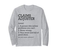 Claims Adjuster Job Definition Personalized Claims Adjuster Long Sleeve T-Shirt