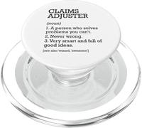 Claims Adjuster Job Definition Personalized Claims Adjuster PopSockets PopGrip for MagSafe