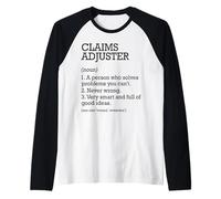 Claims Adjuster Job Definition Personalized Claims Adjuster Raglan Baseball Tee