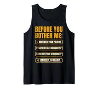 Claims Adjuster Tank Top