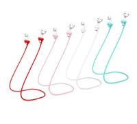 Claiol Magnetic Anti-Lost Straps for AirPods, 4Pcs Soft Silicone Sports Lanyard Compatible with AirPods and Pro,Pro2, Neck Rope Cord. (Red/Pink/Green/White)