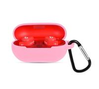 Claiol Silicone Case for Beats Solo Buds 2024, Premium Shockproof Case Cover Compatible with Beats Solo Buds with Carabiner. (Pink)