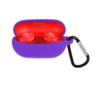 Claiol Silicone Case for Beats Solo Buds 2024, Premium Shockproof Case Cover Compatible with Beats Solo Buds with Carabiner. (Purple)