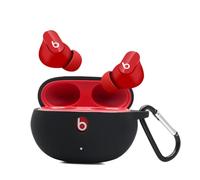 Claiol Silicone Case for Beats Studio Buds, Premium Shockproof Silicone 2021 New Beats Studio Buds Case Cover with Keychain. (Black)