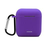 Claiol Silicone Case for Tozo T6, Front LED Visible, Premium Accessory Shockproof Case Cover with Keychain Compatible with Tozo T6. (Purple)