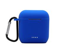 Claiol Silicone Case for Tozo T6, Front LED Visible, Premium Accessory Shockproof Case Cover with Keychain Compatible with Tozo T6. (Blue)