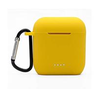 Claiol Silicone Case for Tozo T6, Front LED Visible, Premium Accessory Shockproof Case Cover with Keychain Compatible with Tozo T6. (Yellow)