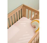 Clair de Lune 2 Pack Fitted Jersey Cotton Cot Sheets 60 x 120 cm (Pink)