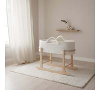 Clair De Lune Clair de Lune Crochet Moses Basket With Stand Moses White