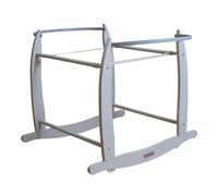 Clair de Lune Deluxe Rocking Moses Basket Stand - Grey