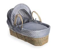 Clair de Lune Dimple Palm Moses Basket - 75 x 28 cm (Grey)
