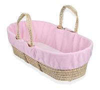 Clair de Lune Fleece Liner/Dressing for Moses/Wicker Basket (Pink)