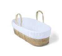 Clair de Lune Fleece Liner/Dressing for Palm and Wicker Moses Baskets (White)
