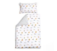 Clair De Lune Jungle Dream 2 Pack Fitted Cotton Cot Bed Sheets (140 x 70 cm), Multi Print
