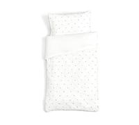Clair de Lune | Lullaby Hearts Toddler Duvet Cover with Pillow Case | Bedding Set for Cot Beds and Toddler Beds