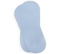 Clair de Lune 2 Pack Fitted Jersey Cotton Moses Basket Sheets 74 x 30 cm (Blue)