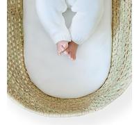 Clair de Lune Moses Basket/Noah Pod Fibre Mattress, Water Resistant Baby Bassinet Mattressess 74 x 28 cm
