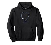 Clair De Lune Music Notes Heart Debussy Classical Piano Pullover Hoodie