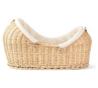 Clair de Lune Organic Cream Noah Pod Moses Basket With Stand