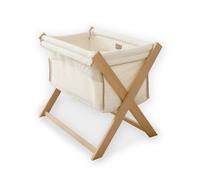Clair De Lune Cream Organic Folding Crib, Cream