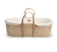 Clair De Lune Organic Palm Moses Basket, Gold Award Winner, Comes With Dressing, Natural Bamboo Mattress And Soft Sheet 75 X 28