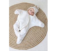 Clair de Lune Star Fleece Baby Wrap Blanket 6-12 Months (Cream)