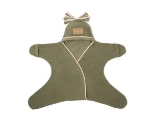 Clair de Lune Star Fleece Baby Wrap Blanket 0-6 Months (Sage Green)