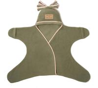 Clair de Lune Star Fleece Baby Wrap Blanket 6-12 Months (Sage Green)