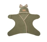 Clair de Lune Star Fleece Baby Wrap Blanket 0-6 Months (Sage Green)