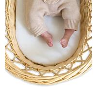 Clair de Lune Wicker Moses Basket Fibre Mattress - (65 x 28 cm)